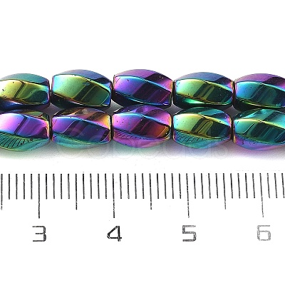 Electroplated Synthetic Magnetic Hematite Beads Strands G-P545-G01-02B-1