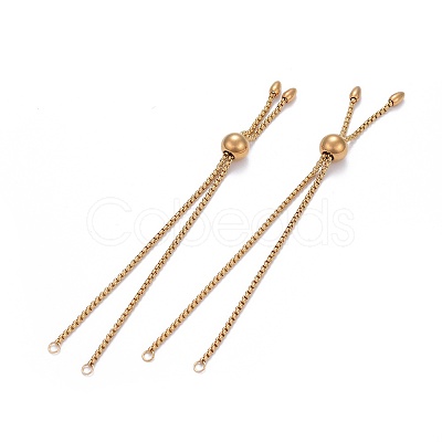 304 Stainless Steel Slider Bracelet/Bolo Bracelets Making X-MAK-L024-01G-1