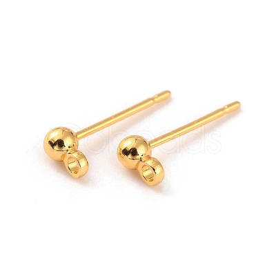 Brass Stud Earring Finding KK-WH0062-19A-02-1