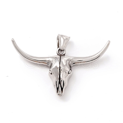 Tibetan Style 304 Stainless Steel Pendants STAS-P305-41AS-1