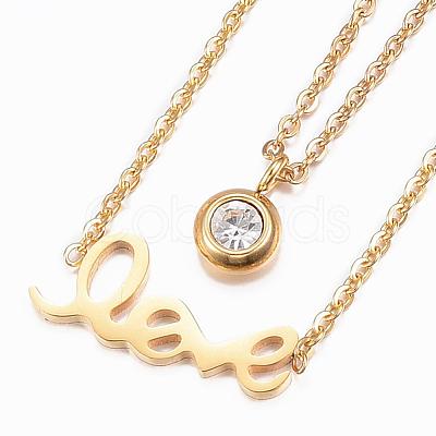 304 Stainless Steel Jewelry Sets SJEW-H095-18G-1
