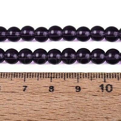 Transparent Glass Beads Strands GLAA-T032-T6mm-29-1