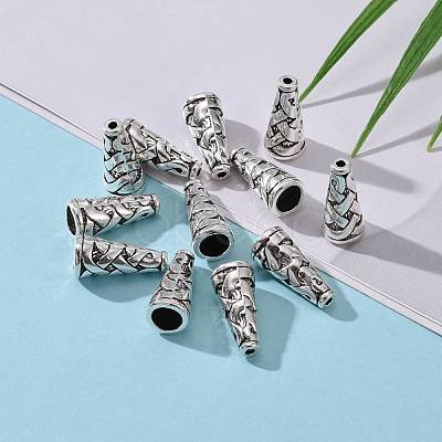 Tibetan Style Alloy Bead Cone X-TIBEB-00821-AS-R-1