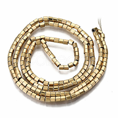Electroplate Non-magnetic Synthetic Hematite Beads Strands LS-G-T114-48G-1