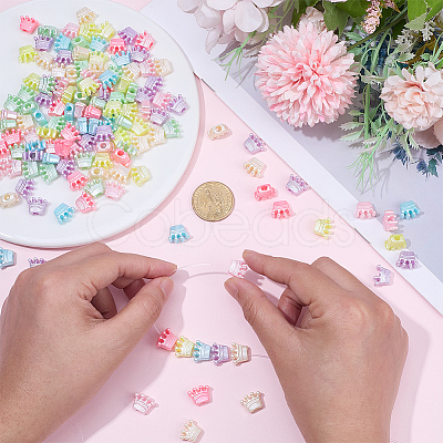 300Pcs Imitation Pearl Acrylic European Beads OACR-SP0002-05-1
