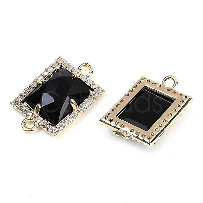 Natural Obsidian Faceted Rectangle Links G-I375-07G-01-1