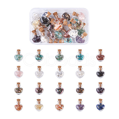 DIY Heart Wishing Bottle Making Kits DIY-CW0001-04-1