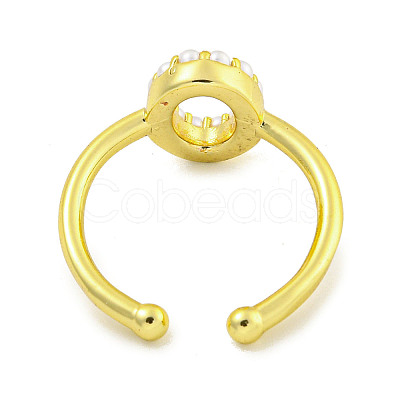 Rack Plating Brass Open Cuff Rings for Women RJEW-F162-01G-O-1