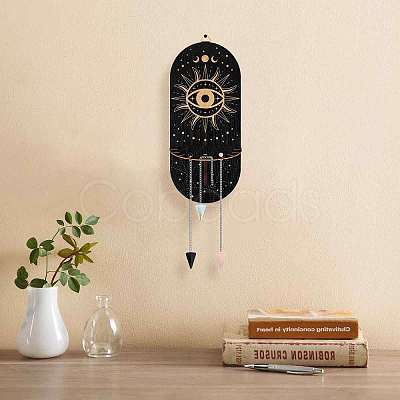 1 Set Hanging Wooden Display Shelf DIY-CP0008-65C-1