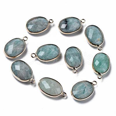 Natural Amazonite Pendants G-Q998-020B-1