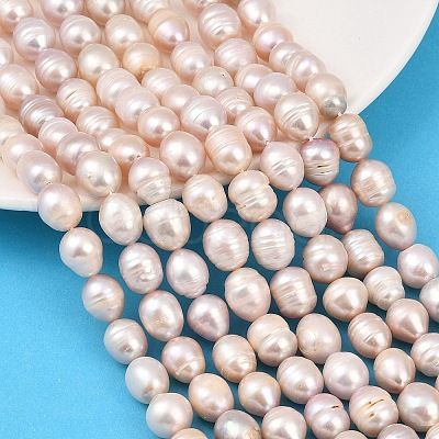 Natural Cultured Freshwater Pearl Beads Strands PEAR-F020-24B-1