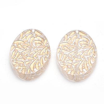 Plating Acrylic Beads PACR-S219-01-1