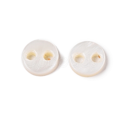 Natural Freshwater Shell Buttons SHEL-N036-04-1