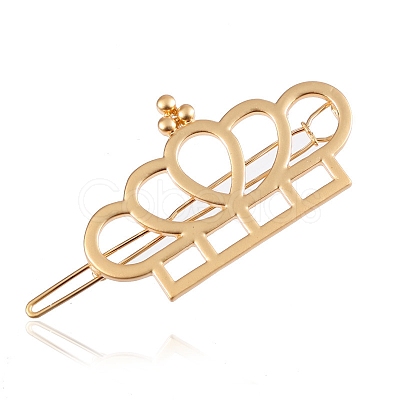 Crown Zinc Alloy Ponytail Hairpins PW-WG42090-04-1