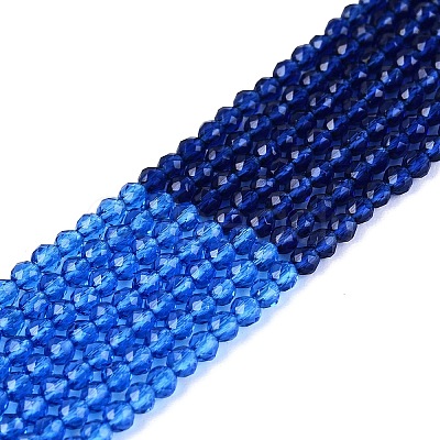Transparent Glass Beads Strands GLAA-N074-01A-14-1