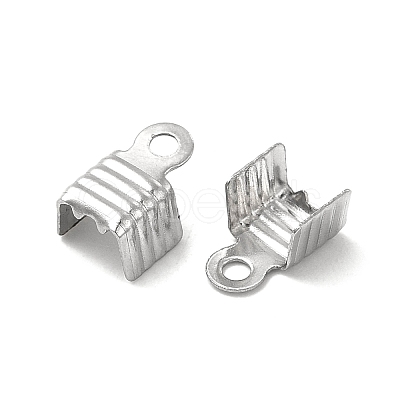 Tarnish Resistant 304 Stainless Steel Folding Crimp Ends STAS-P319-02P-1