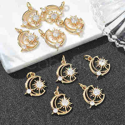 SHEGRACE Valentine's Day Brass Clear Cubic Zirconia Pendants XGRQ3K682-536G-1