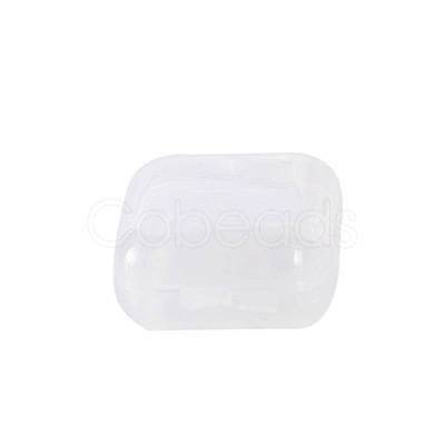 Mini Transparent Plastic Beads Containers X-PW-WG74209-01-1