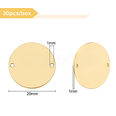 Smooth Brass Links KK-BC0001-50G-1