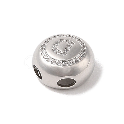 Rack Plating Brass & Cubic Zirconia Pendants KK-Z047-07P-D-RS-1
