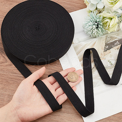 Flat Polycotton Twill Tape Ribbon OCOR-WH0066-92E-03-1