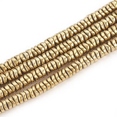 Electroplate Non-magnetic Synthetic Hematite Beads Strands G-T061-179J-1