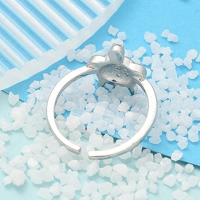 304 Stainless Steel Open Cuff Finger Rings for Women RJEW-B109-07P-01-1