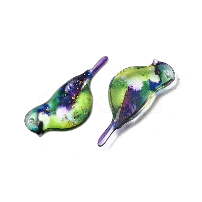 2Pcs Transparent Epoxy Resin Pendants RESI-A044-03A-1