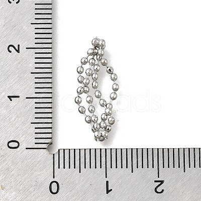 Brass Ball Chain Multi-Strand Connector Charms KK-U061-06P-1