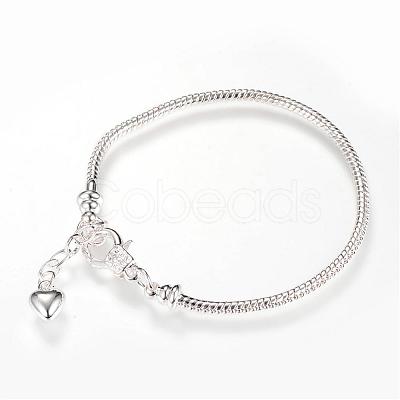 Brass European Style Bracelet Making MAK-R011-03S-1