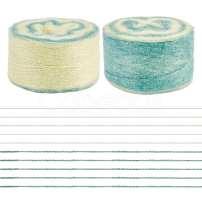 Gradient Segment Dyed Super Fine Mohair Yarn DIY-TAC0033-03D-1