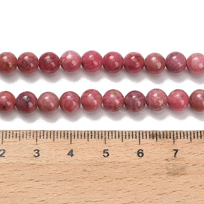 Natural Rhodonite Beads Strands G-F820-K06-6mm-1