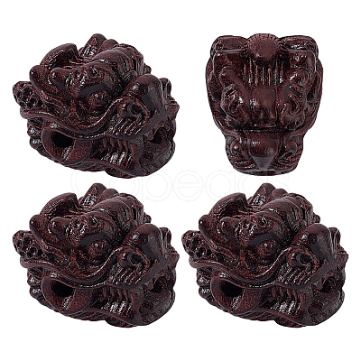 4Pcs Wood Beads WOOD-PH0003-90E-1