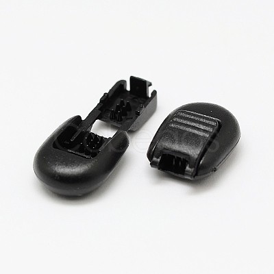 Dyed Eco-Friendly Plastic Cord End Locks Toggle Stoppers for Parachute Cord Sportswear Garment Backpack Accessories FIND-E005-11B-1