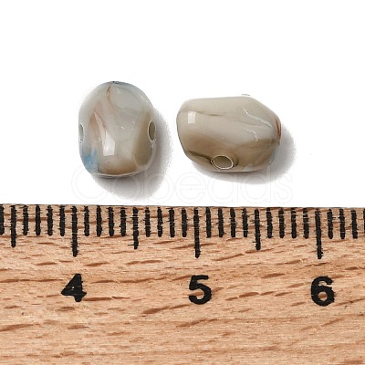 Opaque Acrylic Imitation Gemstone Beads OACR-G061-04E-1