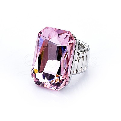 Alloy with Glass Finger Rings FS-WGA328D-03-1