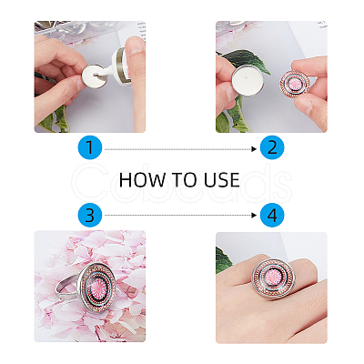 DIY Finger Rings Making Kits DIY-UN0001-18P-1