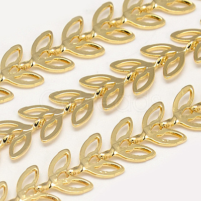 Soldered Brass Chains KK-S335-07G-1