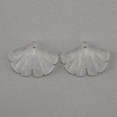 Glass Charms GLAA-WH0033-25-1
