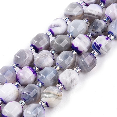 Natural Agate(Dyed) Beads Strands G-T141-05A-1