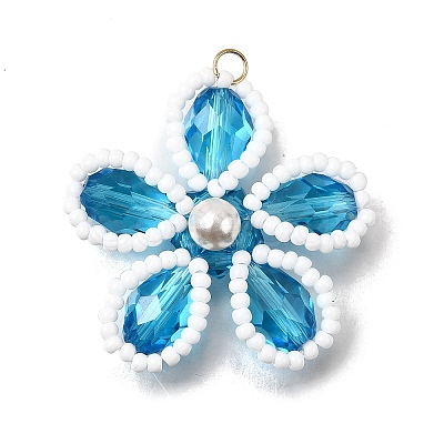 Glass Pendants PALLOY-TA00313-01-1
