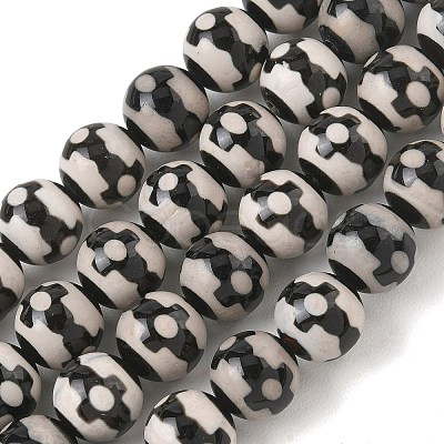 Tibetan Style dZi Beads Strands GG-CBA3DA1-05-1
