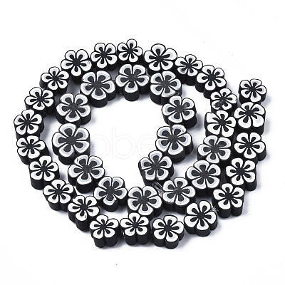 Handmade Polymer Clay Bead Strands CLAY-N011-48A-01-1