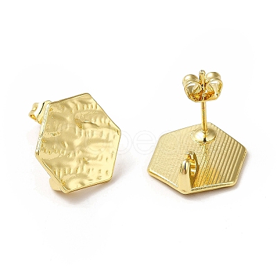 Rack Plating Alloy Stud Earring Findings X-PALLOY-K256-32LG-1