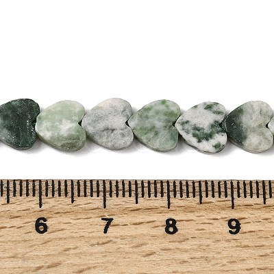 Natural Green Spot Jasper Beads Strands G-M403-A22-03-1