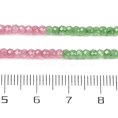 Transparent Gradient Color Cubic Zirconia Strand ZIRC-NH0002-01H-1