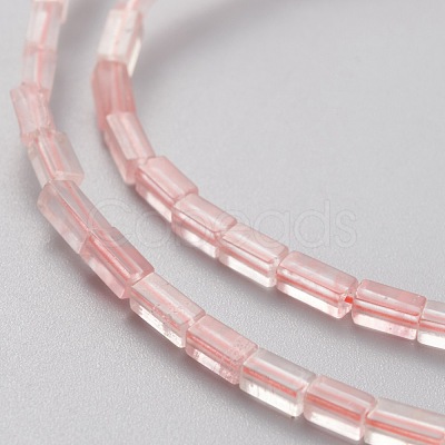 Cherry Quartz Glass Beads Strands G-C301-10-1