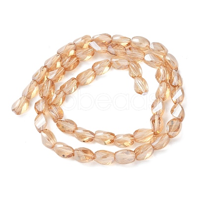 Electroplate Glass Beads Strands EGLA-L045-C-PL04-1