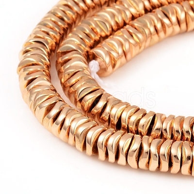 Electroplated Non-magnetic Synthetic Hematite Beads Strands G-F682-09-1