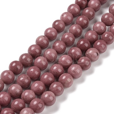 Grade A Natural Rhodonite Beads Strands G-E571-23B-1